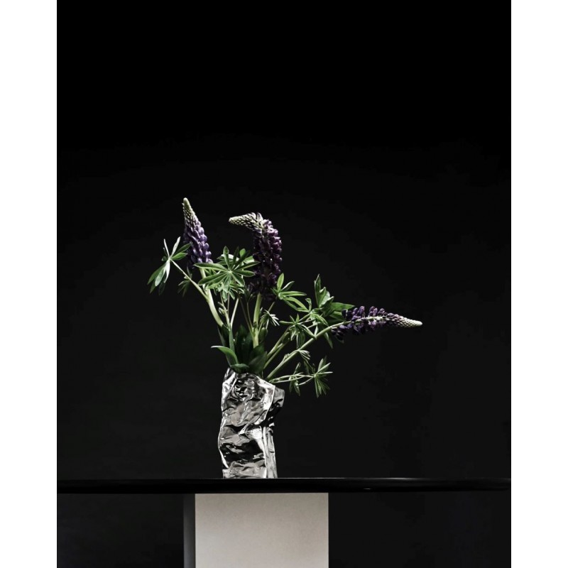 Vase Kami grand modèle chromé