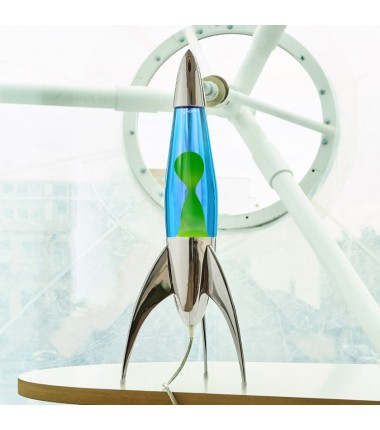 Lampe à lave fusée Telstar Rocket Argent