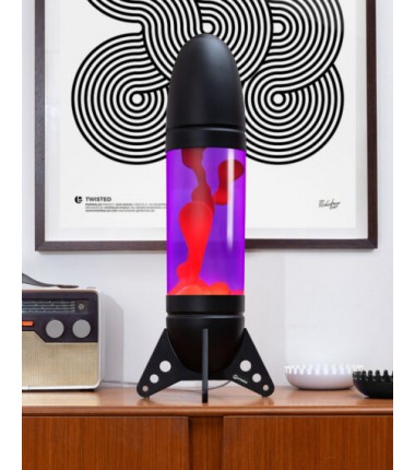 Lampe à lave géante Rokit Noire